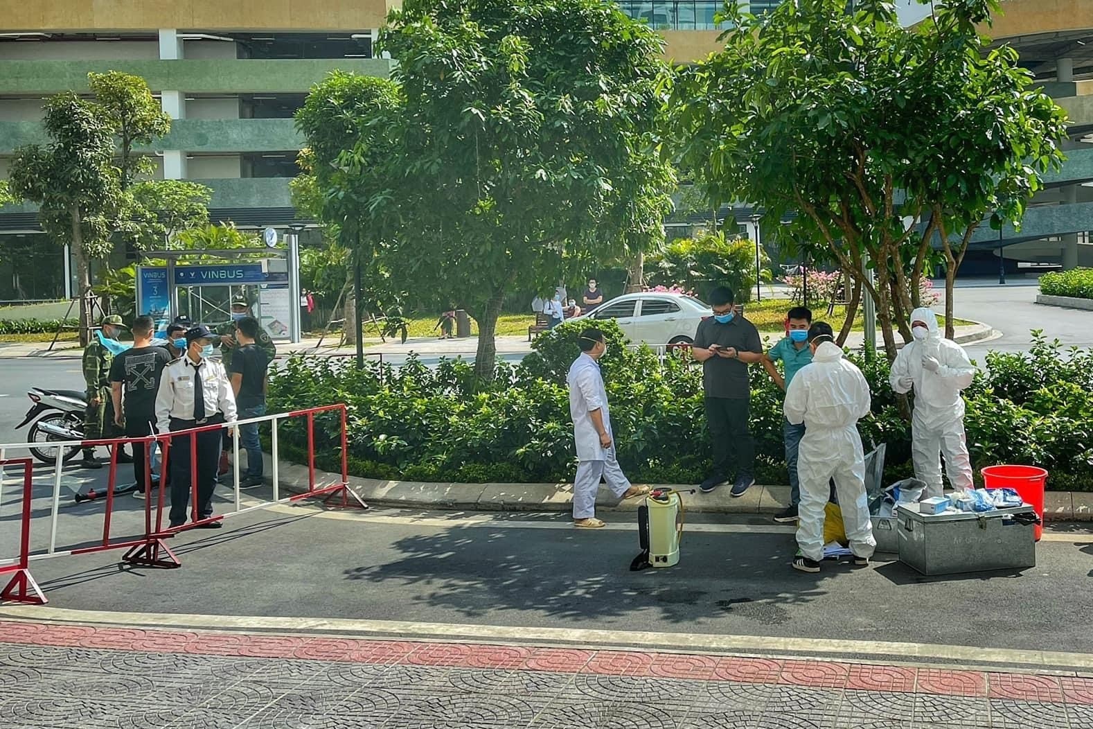 Cach ly, khu khuan mot toa nha o Vinhomes Ocean Park hinh anh