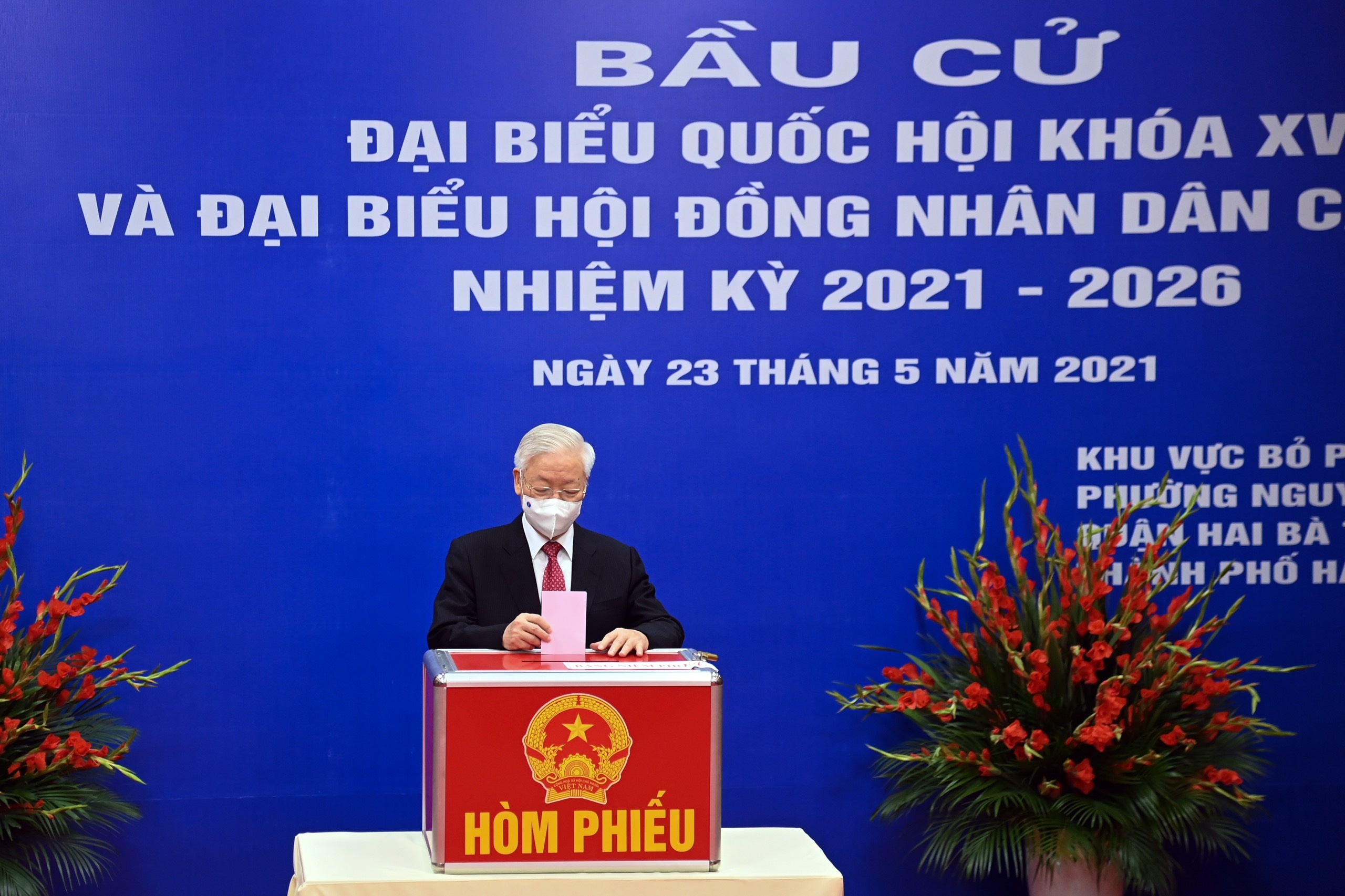 Thu tuong Pham Minh Chinh bo phieu anh 2