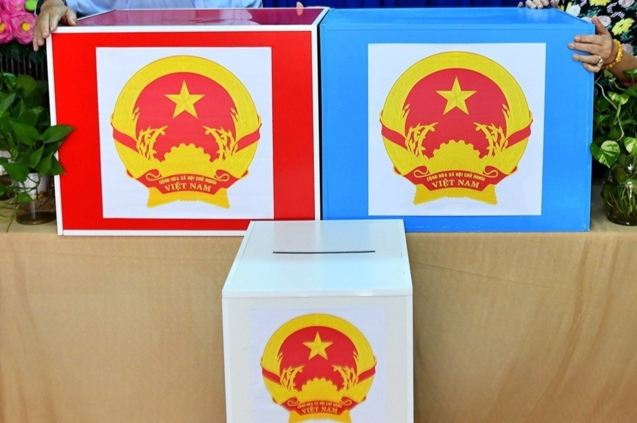 Ha Noi to chuc bau cu lai tai 2 don vi cap xa hinh anh