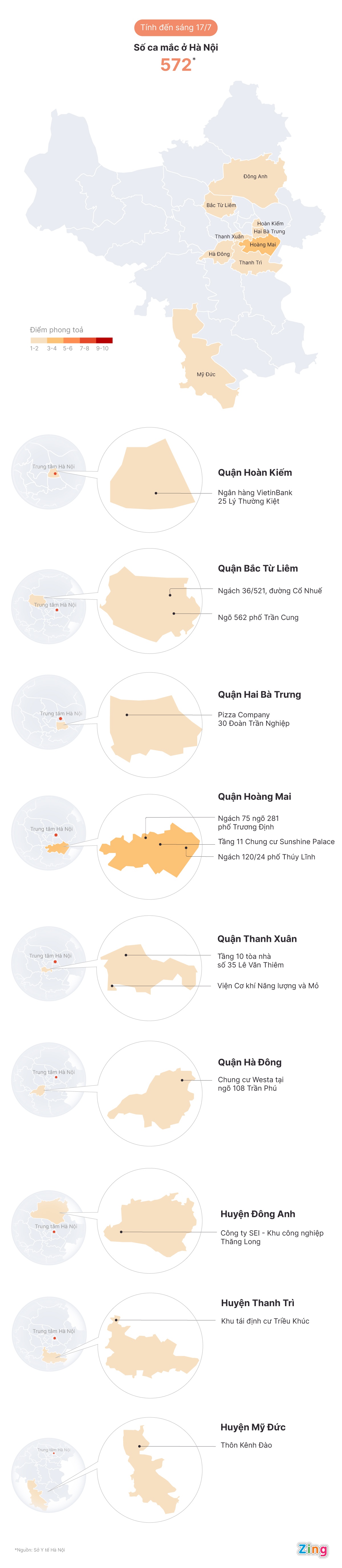 Dich Covid-19 Ha Noi,  diem phong toa Ha Noi anh 1