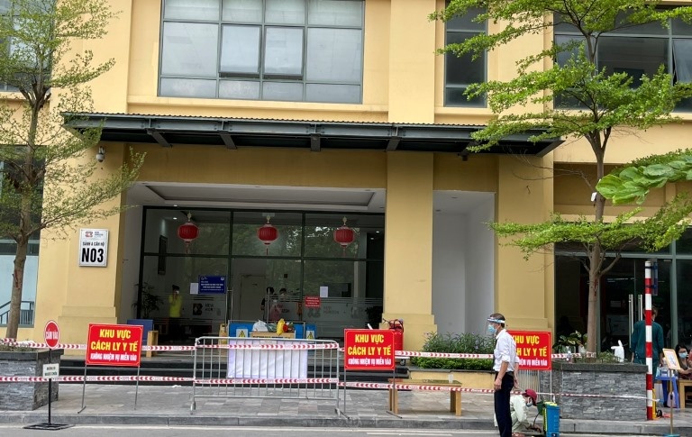 Phong toa tang 22 mot toa nha o Ha Noi hinh anh