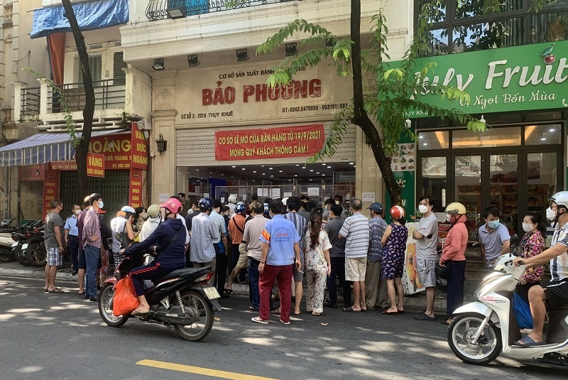 gian cach xa hoi Ha Noi,  banh trung thu Ha Noi anh 1