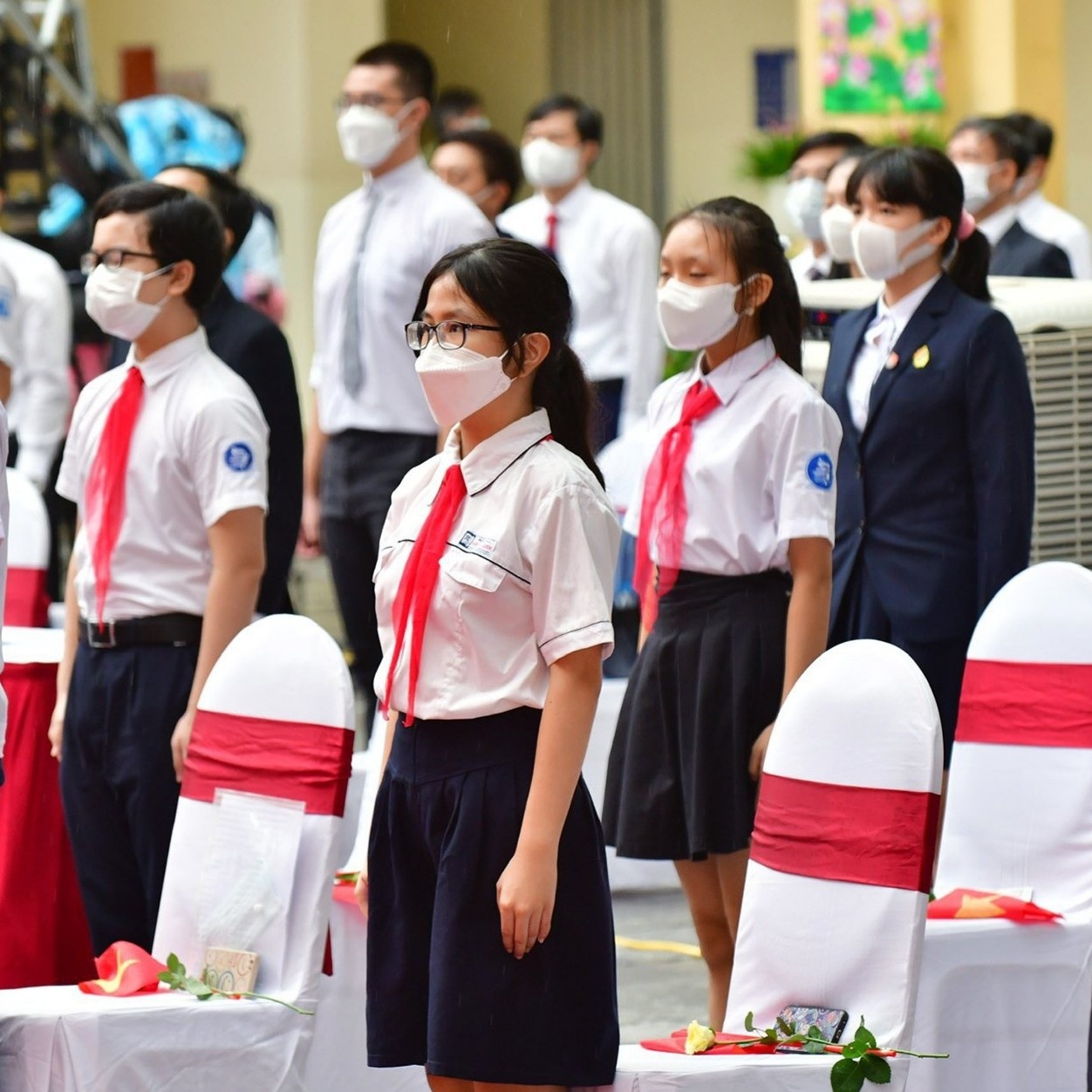 Dich Covid-19 Ha Noi,  hoc sinh quay lai truong hoc anh 1