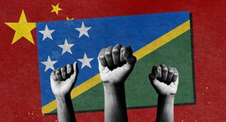 chuyen bay cho nguoi Trung Quoc nhap canh Solomon anh 1