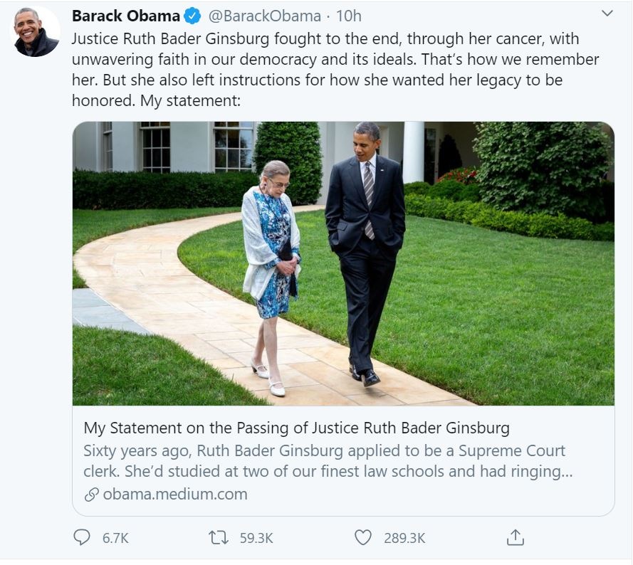 Obama keu goi khoan tim nguoi ke nhiem Ginsburg anh 1