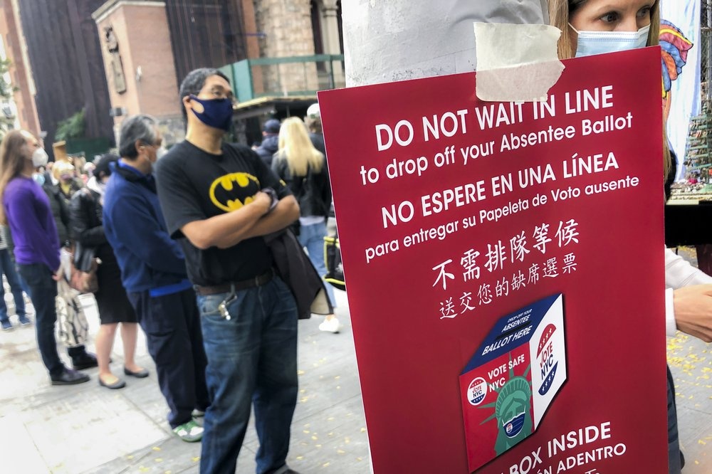 bo phieu som tai New York anh 3