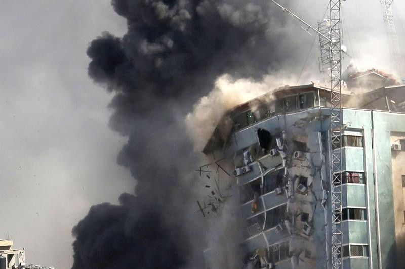 Tong thu ky LHQ bat binh vu tru so bao chi o Gaza bi tan cong hinh anh