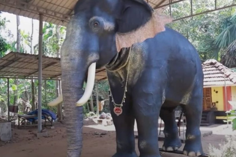 Ngoi den o An Do dung voi robot hinh anh