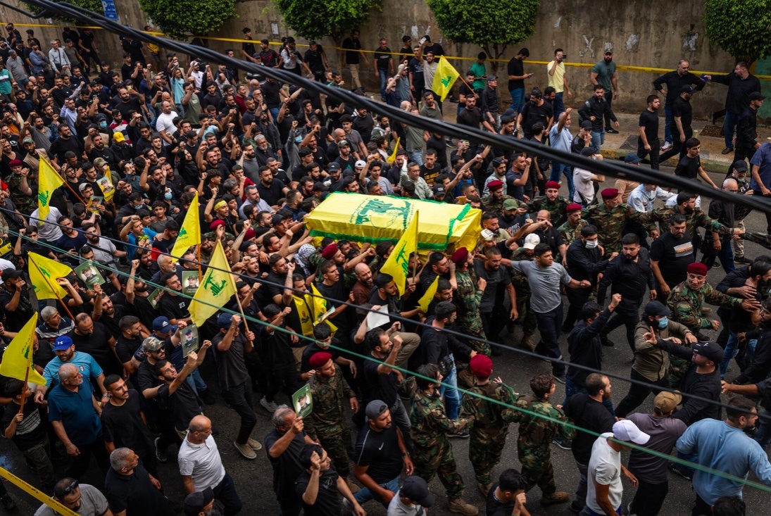 Israel khong kich Hezbollah anh 1