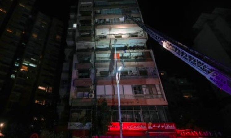 Israel khong kich vao trung tam thu do Beirut hinh anh