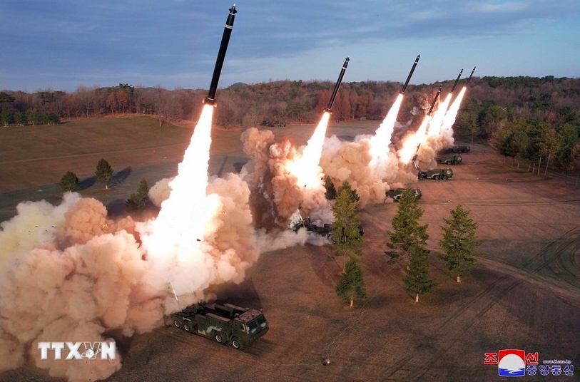 Trieu Tien co the da phong mot ten lua dan dao tam xa voi goc ban cao hinh anh