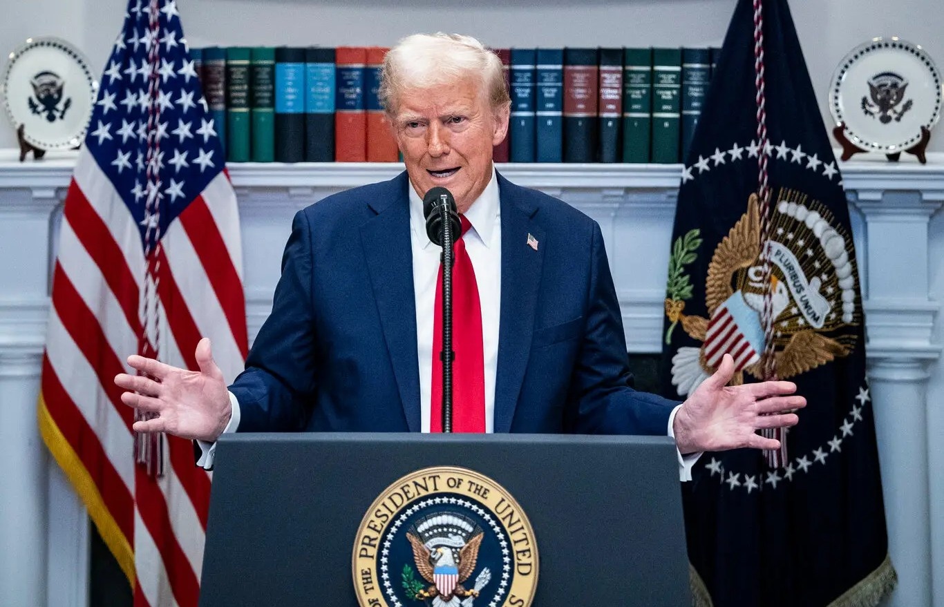 Tong thong Trump gui thong diep toi the gioi hinh anh