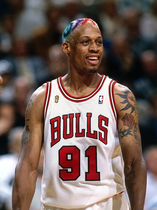 Cầu thủ bóng rổ Dennis Rodman cao đột biến ảnh 2 Cau thu bong ro Dennis Rodman cao dot bien anh 2