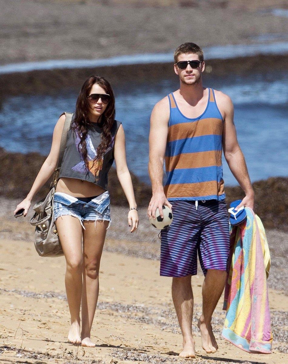 thoi trang cua Miley Cyrus va Liam Hemsworth anh 2