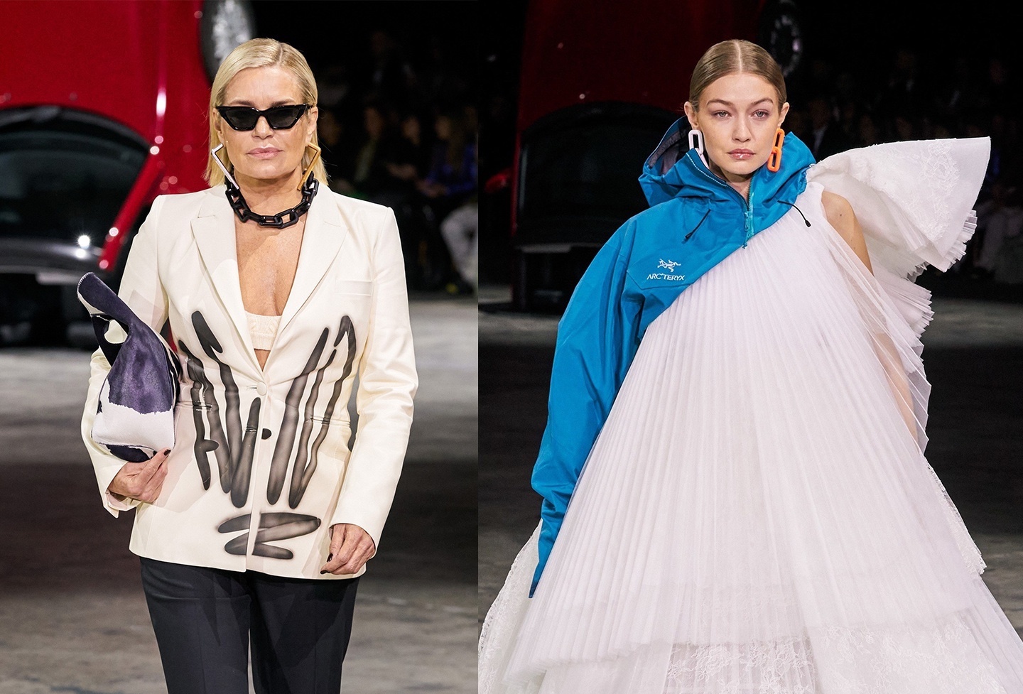 Gigi Hadid, Bella Hadid va me bat ngo catwalk trong cung show dien hinh anh