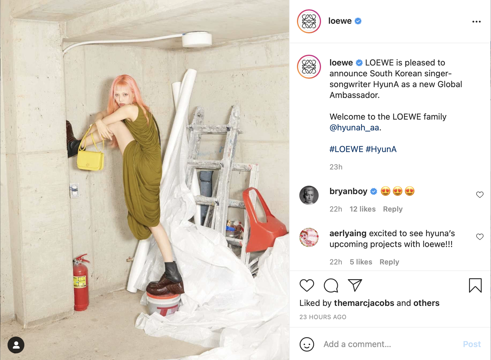 HyunA tro thanh dai su Loewe anh 1