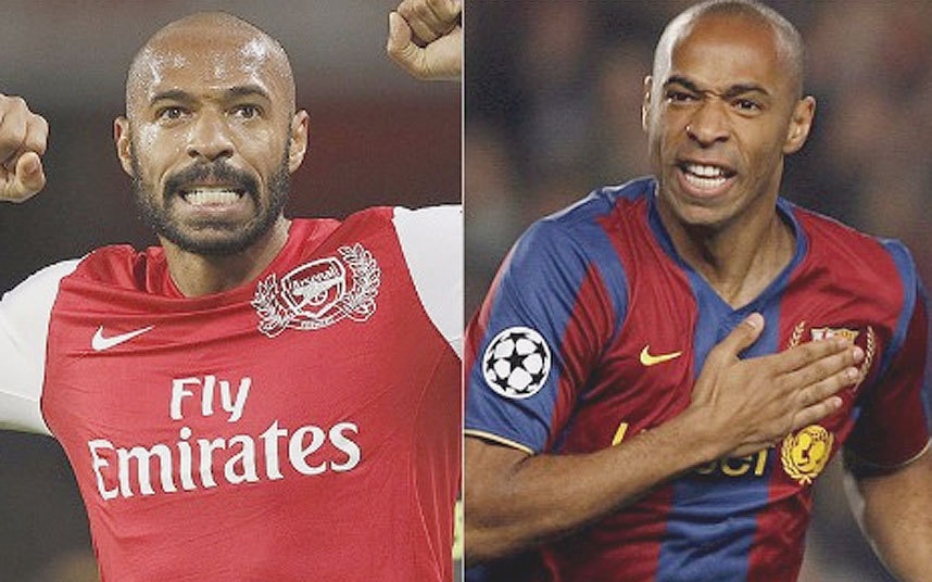 Cac ngoi sao tung khoac ao ca Barcelona va Arsenal hinh anh