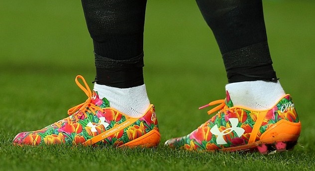 Depay mang ca vuon hoa tulip len doi giay hinh anh