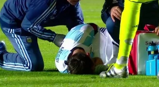 Messi dính chấn thương ảnh 1 Messi dinh chan thuong anh 1