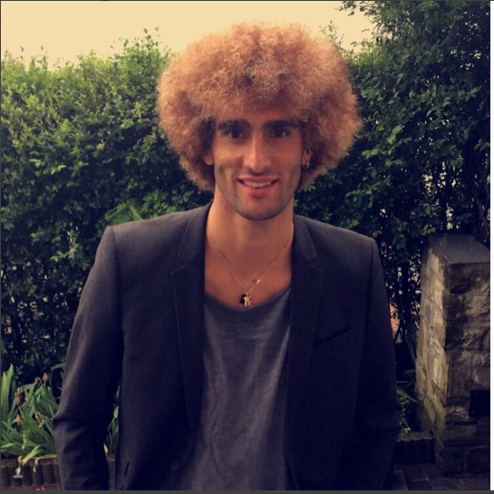Fellaini nhuộm tóc vàng ảnh 1 Fellaini nhuom toc vang anh 1