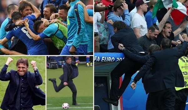 Nhung sac thai cam xuc manh liet cua HLV Conte ben duong bien hinh anh