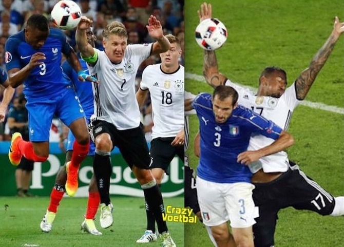 Schweinsteiger va Giroud bi ghep anh che gieu hinh anh