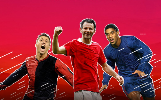 Giggs thang, Ronaldinho thua dam tai giai futsal An Do hinh anh