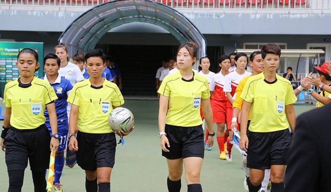 nữ trọng tài Hàn Quốc xinh đẹp ảnh 1 nu trong tai Han Quoc xinh dep anh 1