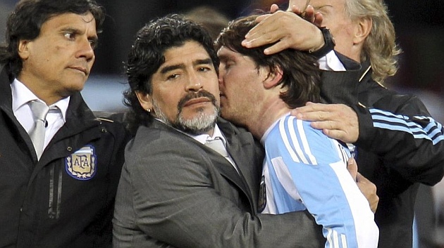 Messi bị Maradona chỉ trích ảnh 1 Messi bi Maradona chi trich anh 1