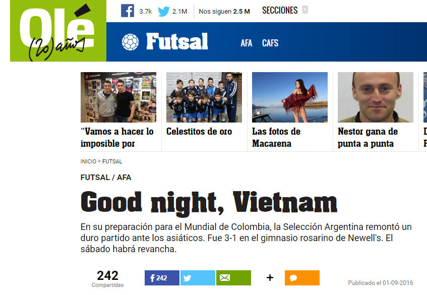 futsal Việt Nam ở World Cup ảnh 1 futsal Viet Nam o World Cup anh 1