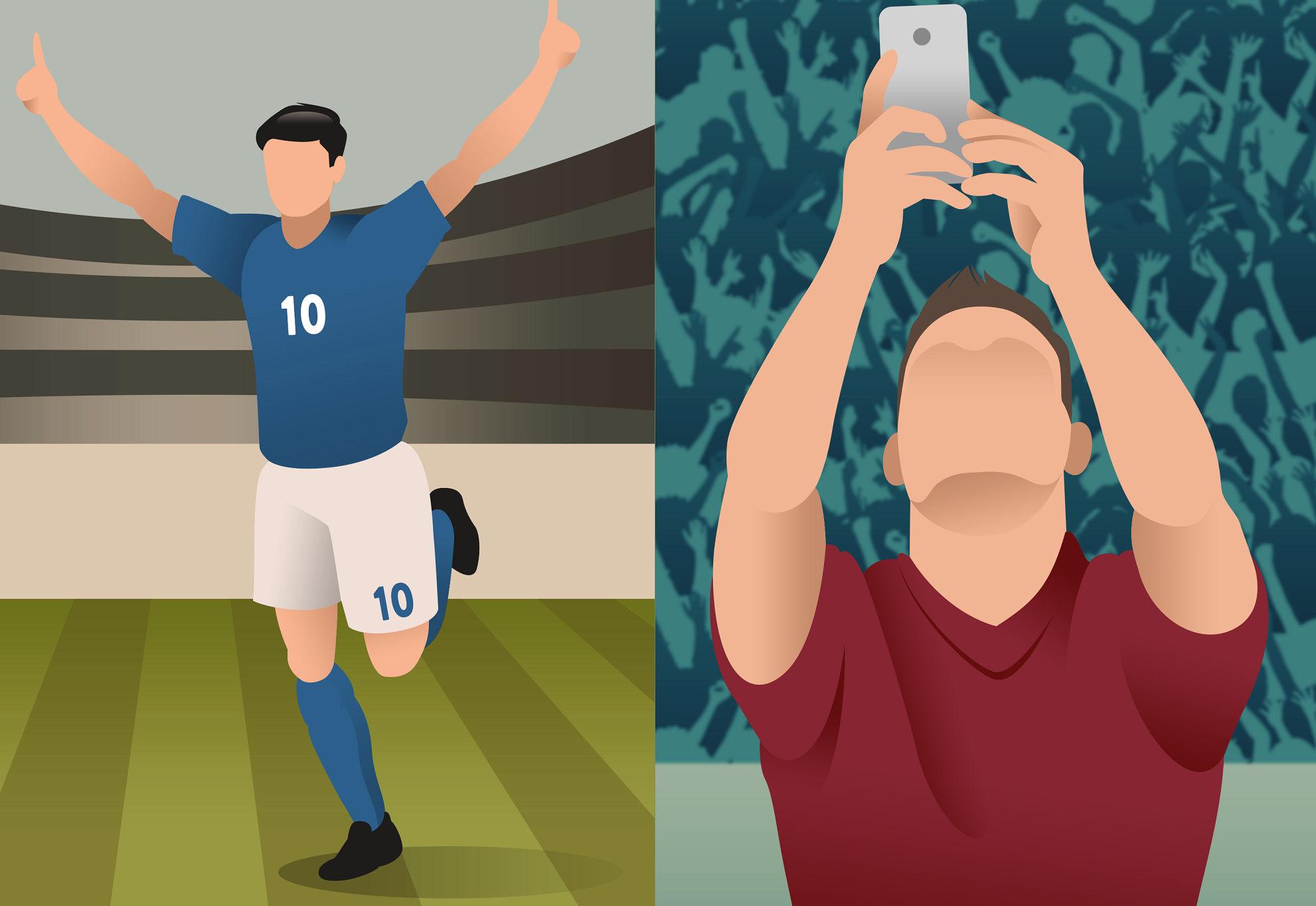 Do hoa so sanh bong da thoi xua va ngay nay hinh anh