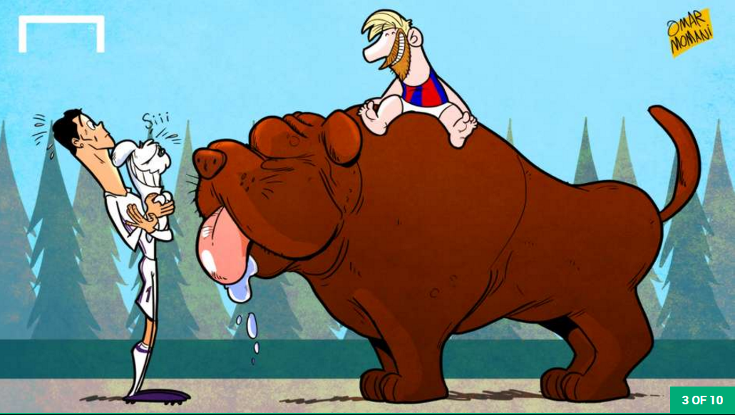 hí họa Ronaldo và Messi ảnh 3 hi hoa Ronaldo va Messi anh 3