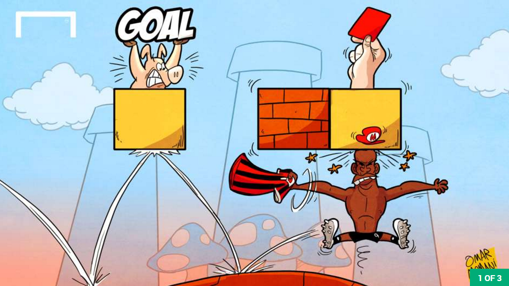 Hi hoa Balotelli huc gach ra the do khi choi game Mario hinh anh