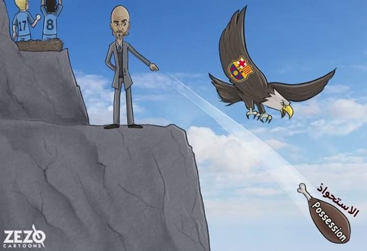 Biem hoa Pep quang dui ga, lua dai bang Barcelona hinh anh