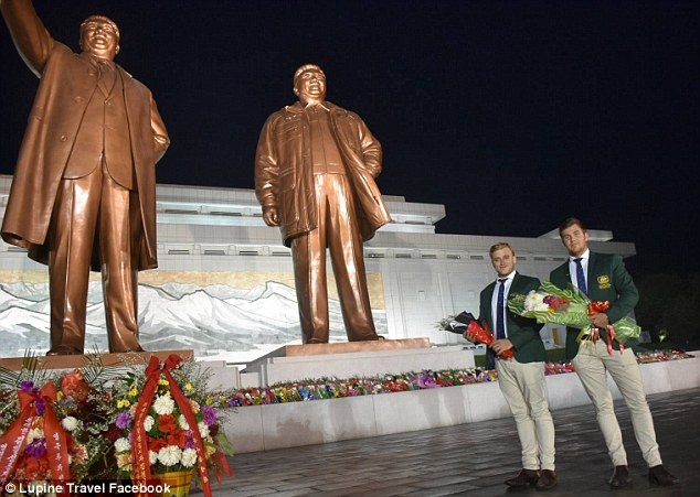 gia mao golf thu sang Trieu Tien thi dau anh 1