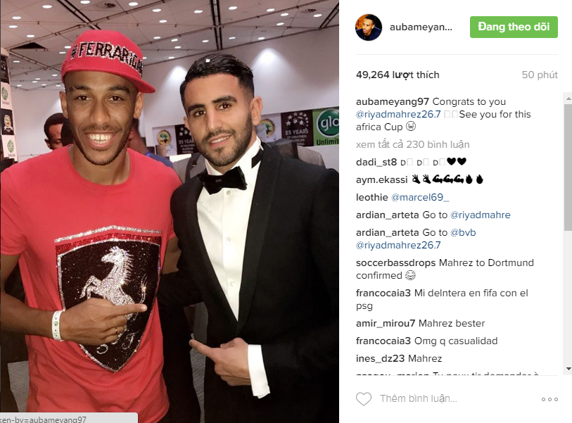 Mahrez xuất sắc nhất châu Phi ảnh 2 Mahrez xuat sac nhat chau Phi anh 2