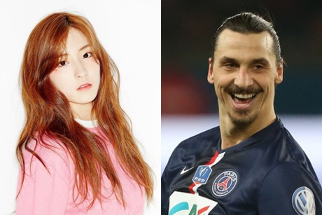 Sao Kpop xinh dep oa khoc khi bi so sanh voi Ibra hinh anh