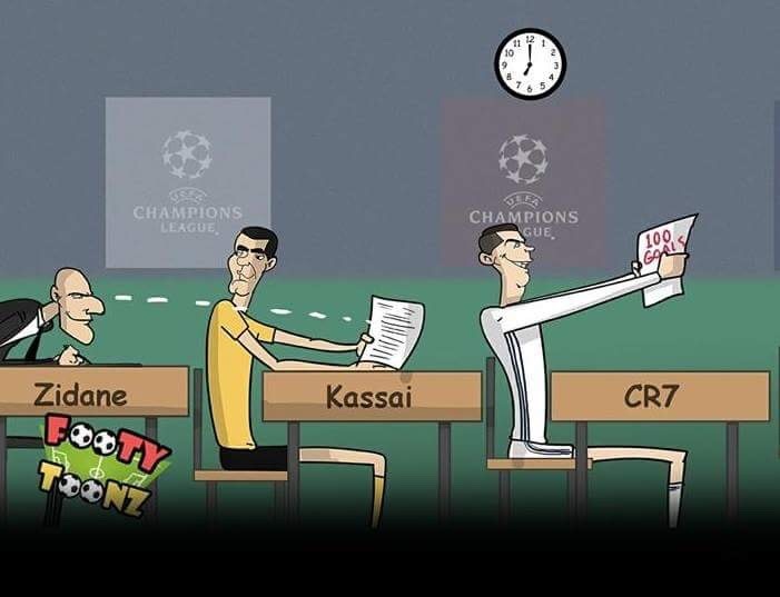 Biem hoa thi sinh Zidane hoc gioi con duoc cho nhin bai hinh anh