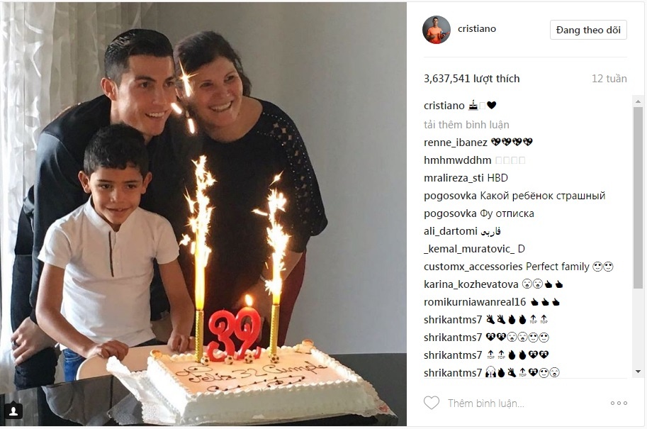 những bức ảnh được thả tim nhiều nhất của Ronaldo ảnh 5 nhung buc anh duoc tha tim nhieu nhat cua Ronaldo anh 5