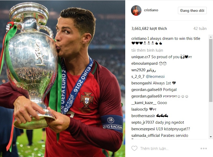 những bức ảnh được thả tim nhiều nhất của Ronaldo ảnh 6 nhung buc anh duoc tha tim nhieu nhat cua Ronaldo anh 6