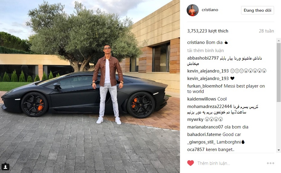 những bức ảnh được thả tim nhiều nhất của Ronaldo ảnh 8 nhung buc anh duoc tha tim nhieu nhat cua Ronaldo anh 8