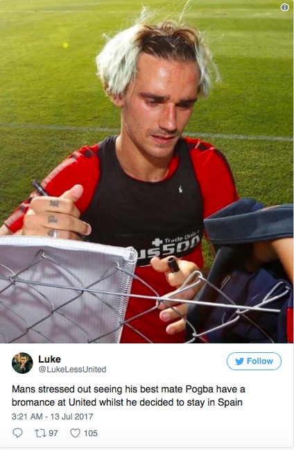 Griezmann đổi kiểu tóc ảnh 9 Griezmann doi kieu toc anh 9