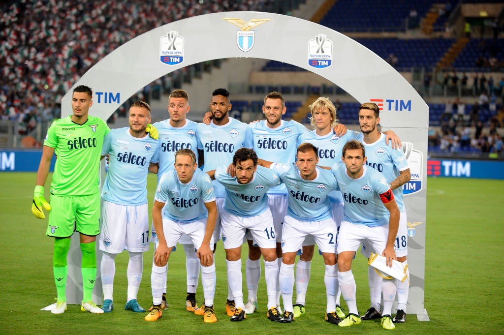 Lazio an mung sieu cup Italy hinh anh