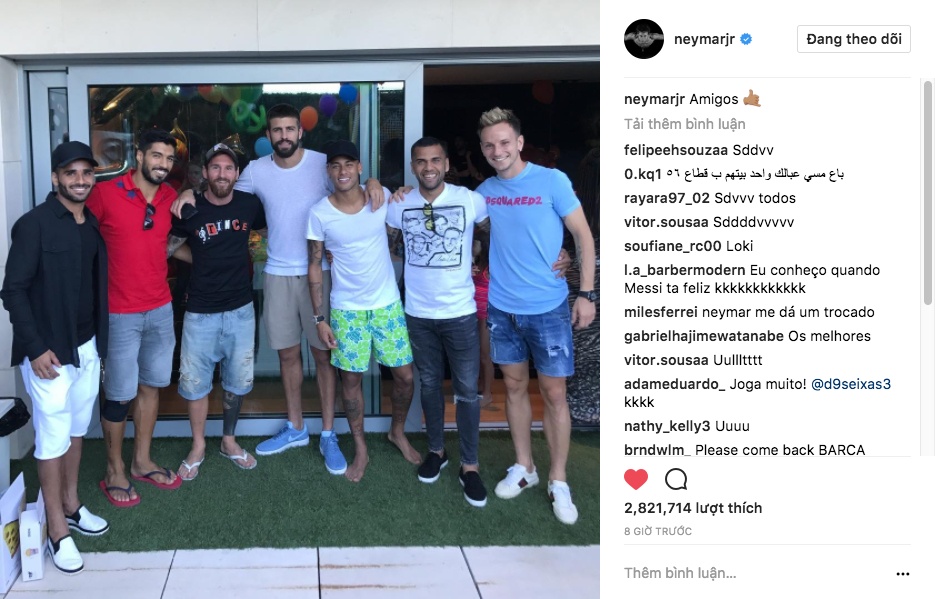 Neymar tham dong doi anh 1