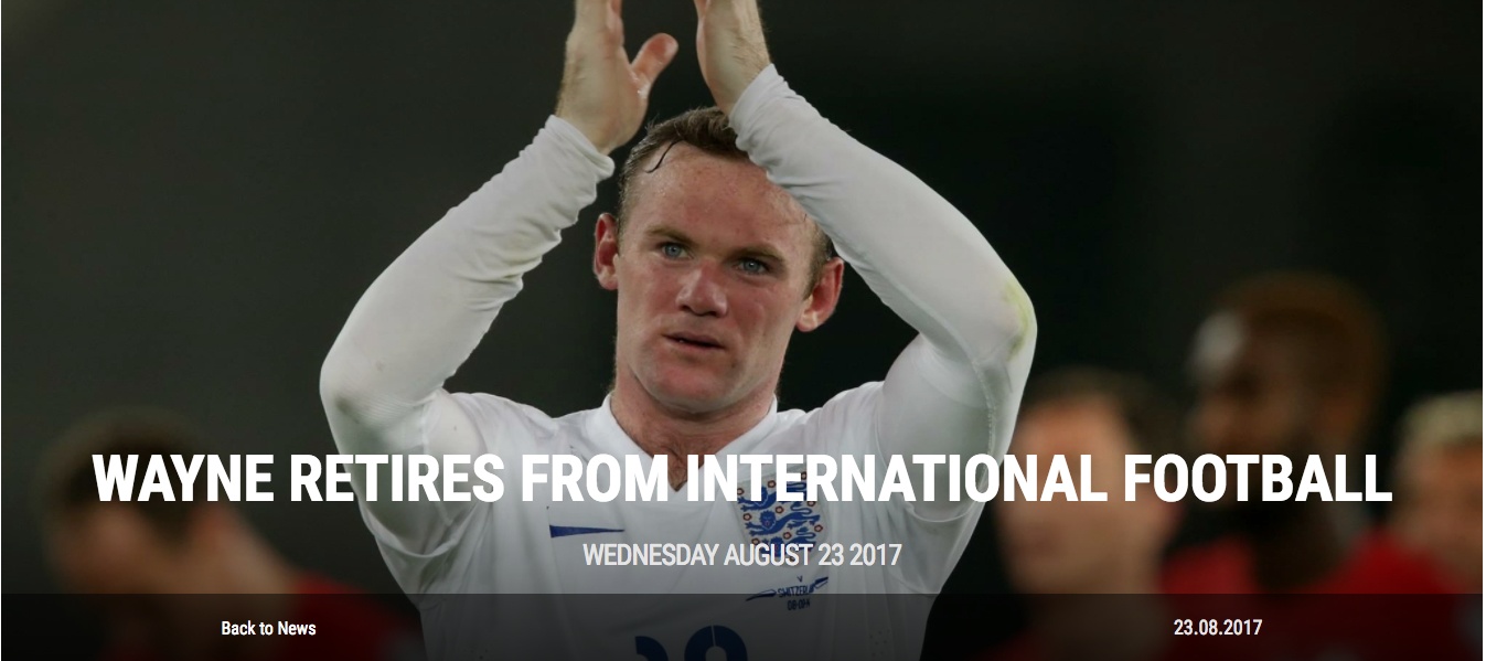 Rooney từ giã ĐTQG ảnh 1 Rooney tu gia DTQG anh 1