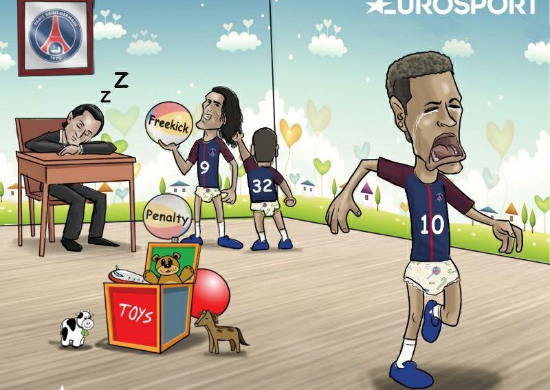 Hi hoa Cavani cuop do choi khien Neymar khoc nhu tre con hinh anh