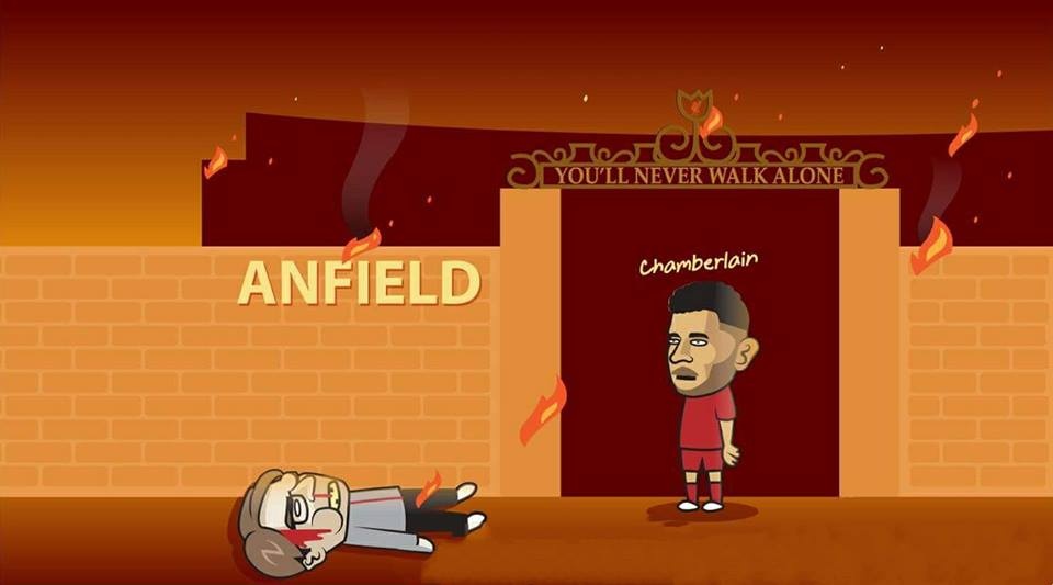 Biem hoa tan binh Chamberlain dot nha Liverpool hinh anh