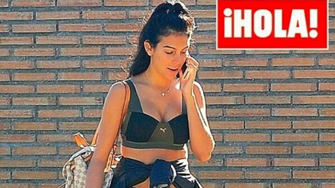 Ban gai Ronaldo khoe voc dang thon tha sau sinh hinh anh