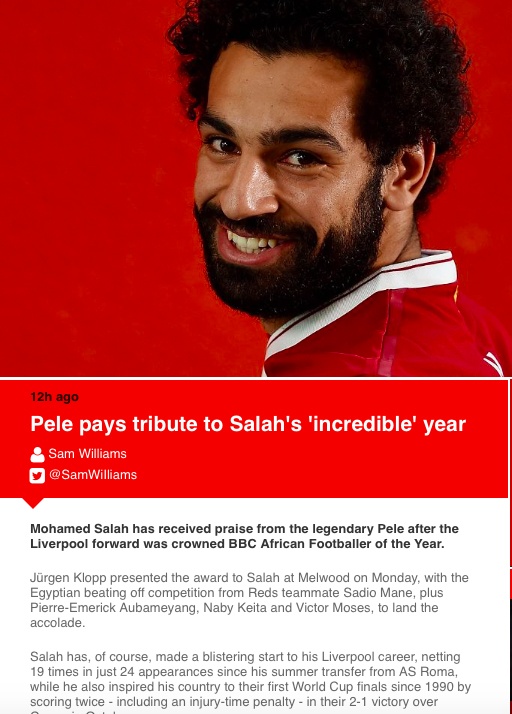 Salah gianh giai cau thu hay nhat chau Phi anh 2