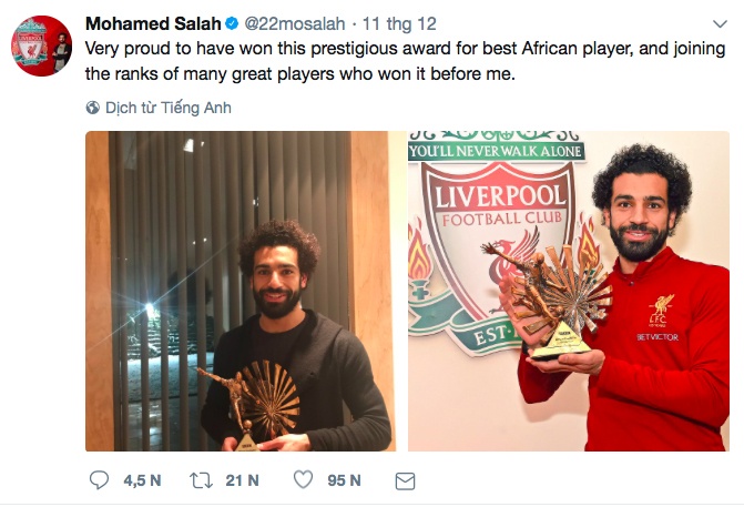 Salah gianh giai cau thu hay nhat chau Phi anh 4